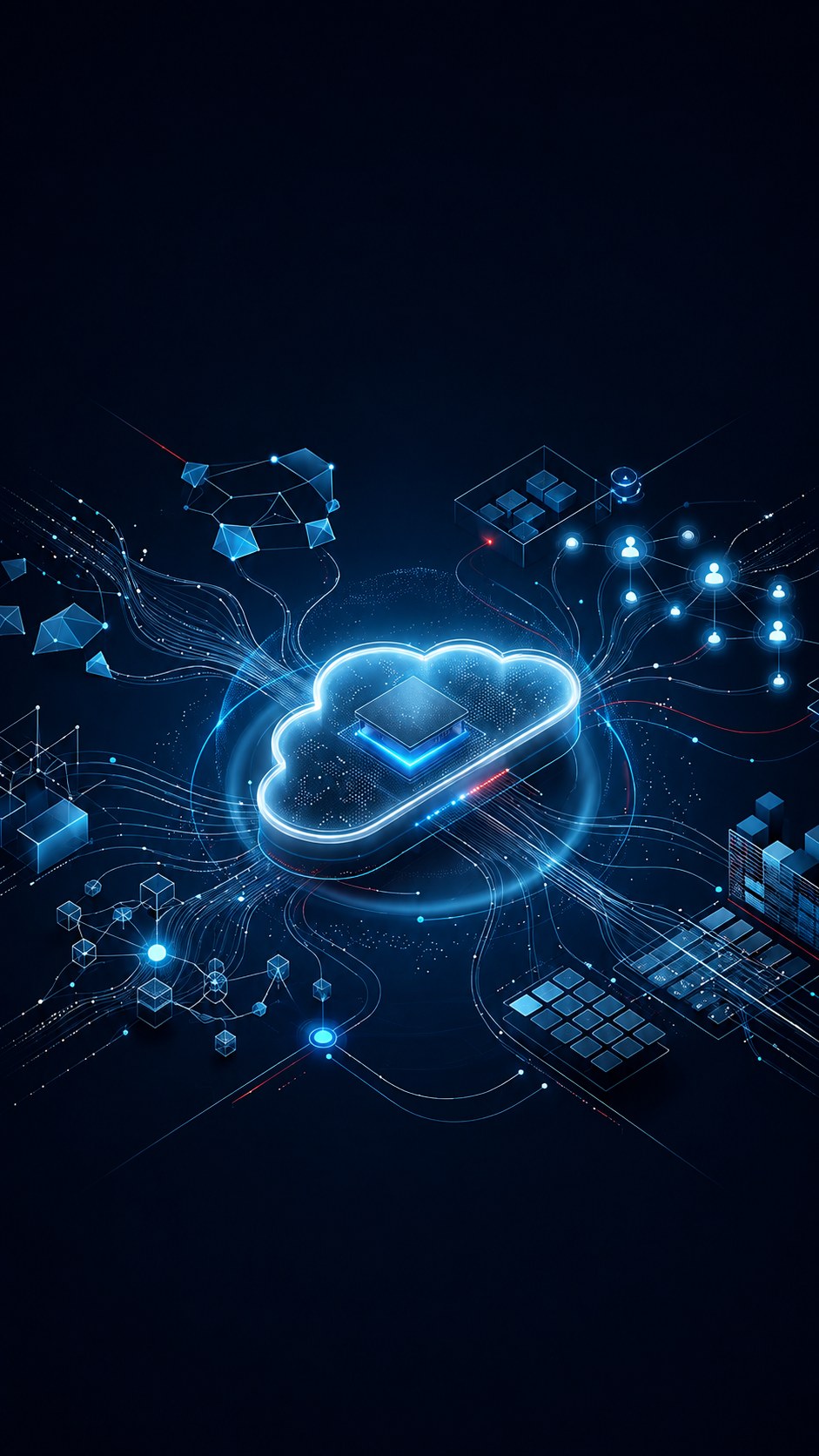 Oracle Fusion Cloud and enterprise technology network visual